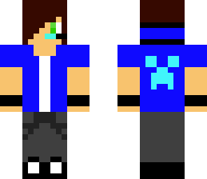 neuer cooler teenager in blau