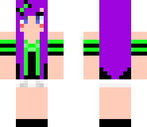 purple hair girl