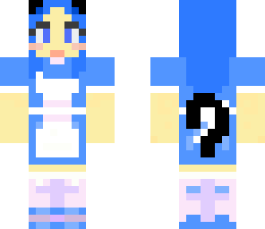 blue maid cat girl