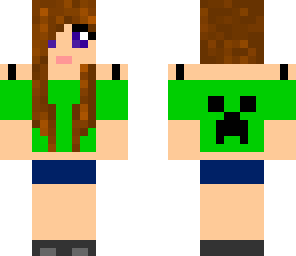 green creeper shirt girl