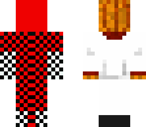 red and white domino man