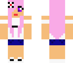 cotton pink candy hair girl