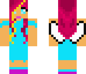 me with pink hair