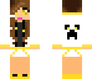 girl dj white and yellow