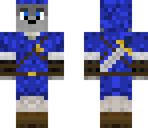 wolf link -blue tunic-