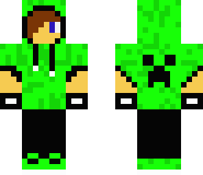 green hoodie