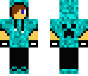 blue hoodie