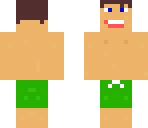 dude in green trunks