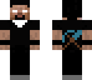 herobrine in black