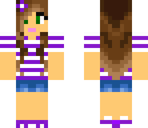 girl with purple shirt