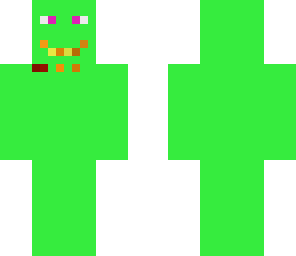 green with face