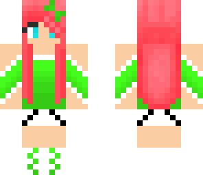 cute green girl