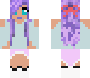cute purple girl