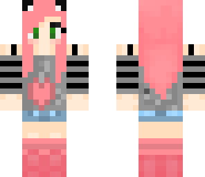 pink hair girl
