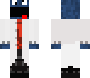 cookie monster lab coat