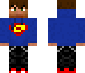 male teenager with superman hoodie