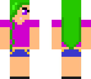 creeper haired girl