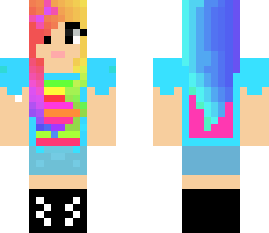 rainbow girl x3