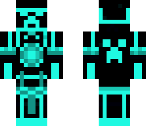 sky blue tron creeper