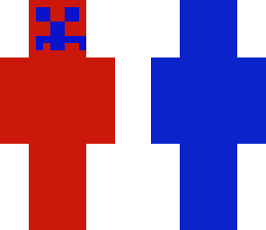 blue and red creeper