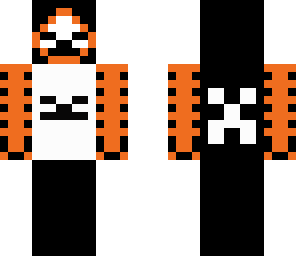 blue and orange creeper and skeleton mage