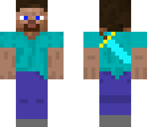 steve with a sword