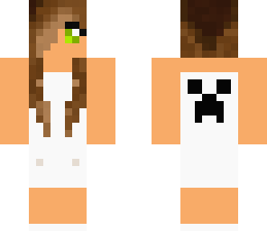 white creeper dress girl