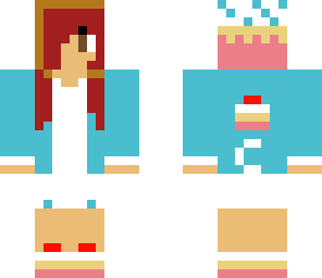 cupcake with red hair