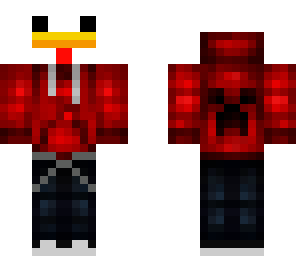 red hoodie chicken