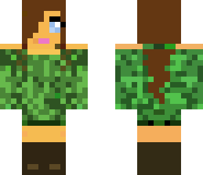 army girl with longer dress