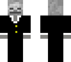 skull in a suit