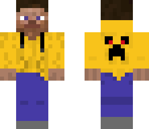 steve with yellow hoodie and headphones