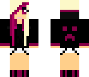 pink and black girl