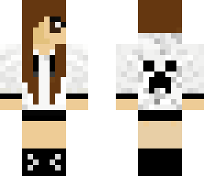 black and white creeper girl