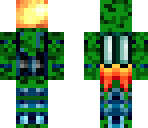 green astronaut