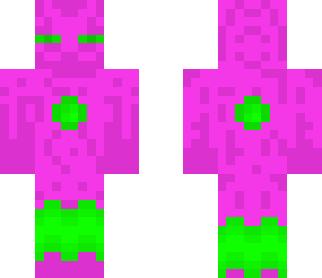purple and green enderman
