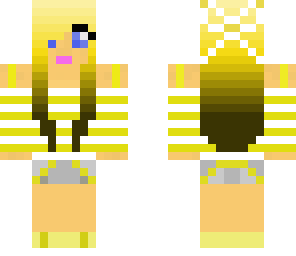 blonde stripes with cute bow