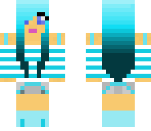light blue with flower
