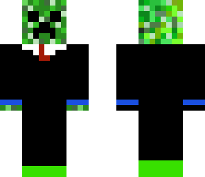 creeper in a tuxedo with head phones