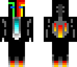 colourful robot man