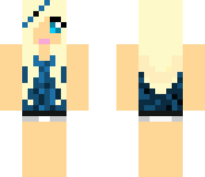 preety blue dress