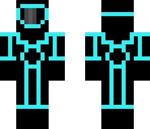 tron neon blue