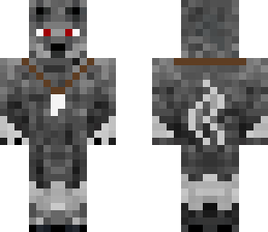 werewolf with tooth necklce