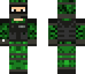 green camo soldier