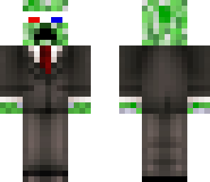 creeper in suit 3d glasses
