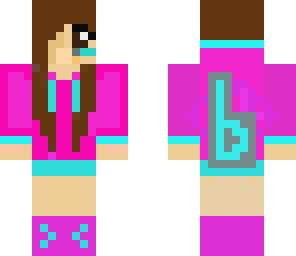 girl with pink headphones