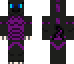 dark grey and purple dragoness
