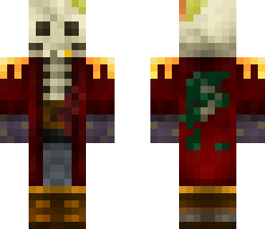 skeleton captain pirate