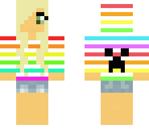 rainbow jacket girl