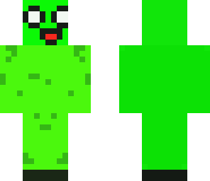smiley green face